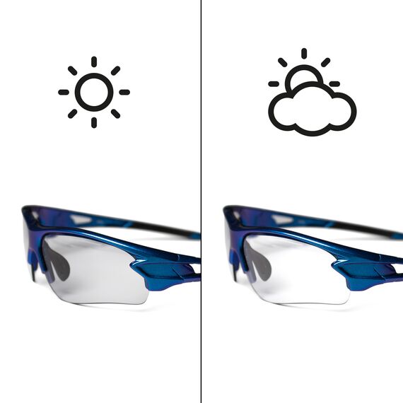 Rockbros 10069 photochromic UV400 cycling glasses - blue - Bicycle - Sports & Fitness - Techbox