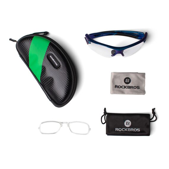 Rockbros 10069 photochromic UV400 cycling glasses - blue - Bicycle - Sports & Fitness - Techbox