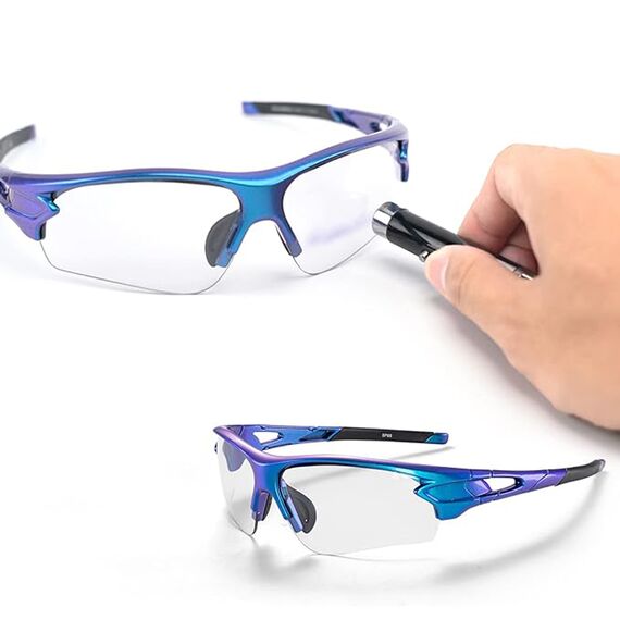 Rockbros 10069 photochromic UV400 cycling glasses - blue - Bicycle - Sports & Fitness - Techbox