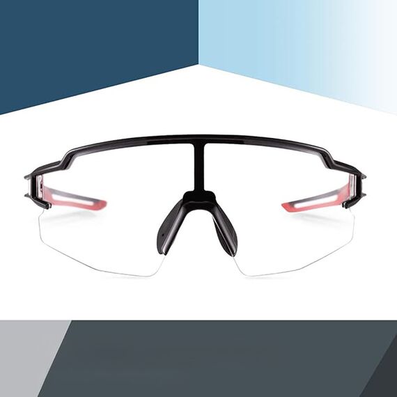Rockbros 10173 photochromic UV400 cycling glasses - black and red - Bicycle - Sports & Fitness - Techbox