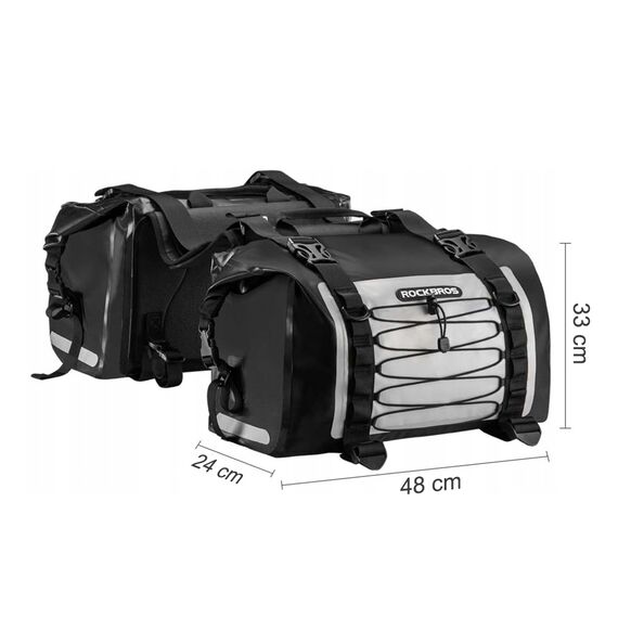 Rockbros AS-010BGR motorcycle bag, waterproof - gray - Bicycle - Sports & Fitness - Techbox