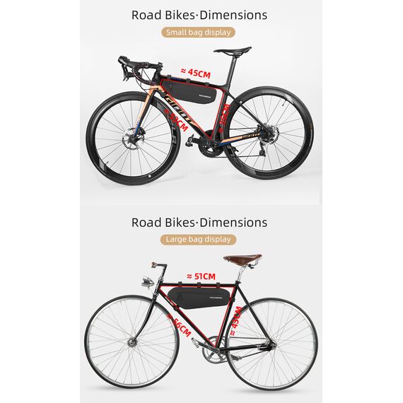 Rockbros AS-043 bicycle bag with Velcro 3l - black - Bicycle - Sports & Fitness - Techbox
