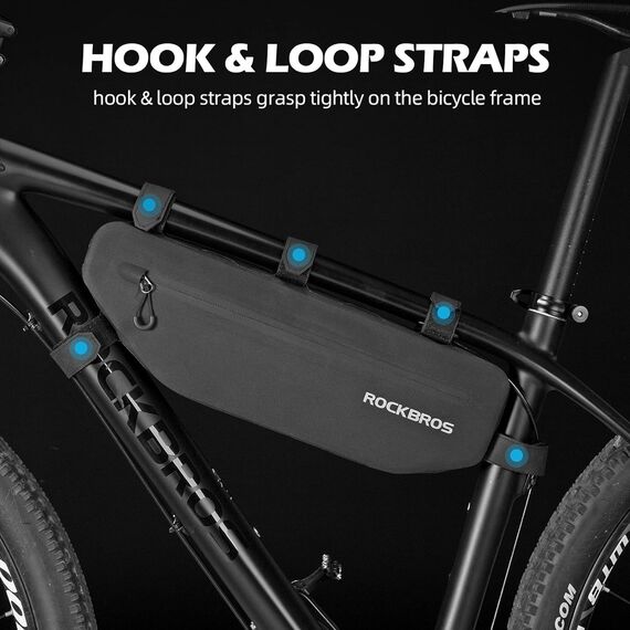 Rockbros AS-043 bicycle bag with Velcro 3l - black - Bicycle - Sports & Fitness - Techbox