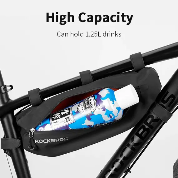 Rockbros AS-043 bicycle bag with Velcro 3l - black - Bicycle - Sports & Fitness - Techbox