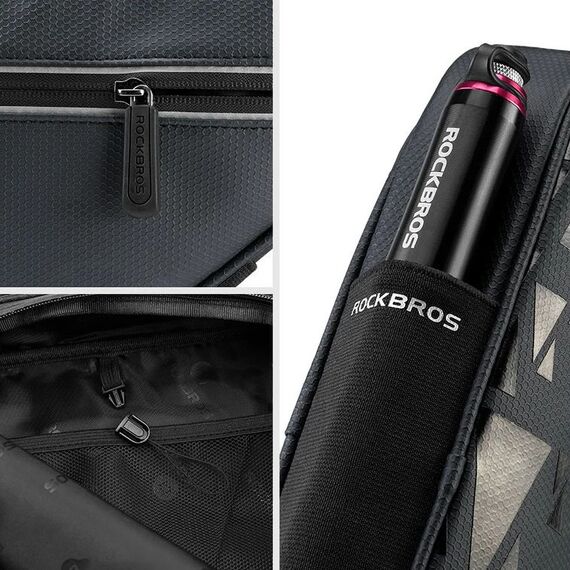 Rockbros B39-2 waterproof frame bicycle bag - black - Bicycle - Sports & Fitness - Techbox