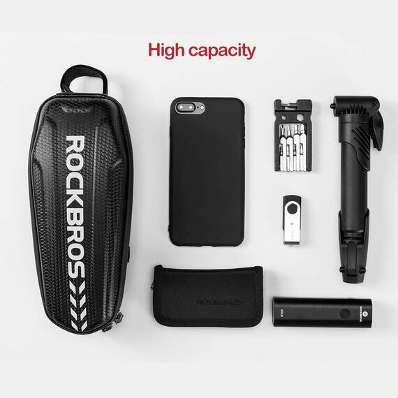 Rockbros B60 waterproof bicycle bag for frame - black | Techbox