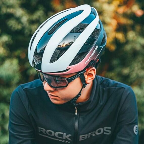 Rockbros bicycle helmet 10110004008 size M - blue and pink - Bicycle - Sports & Fitness - Techbox