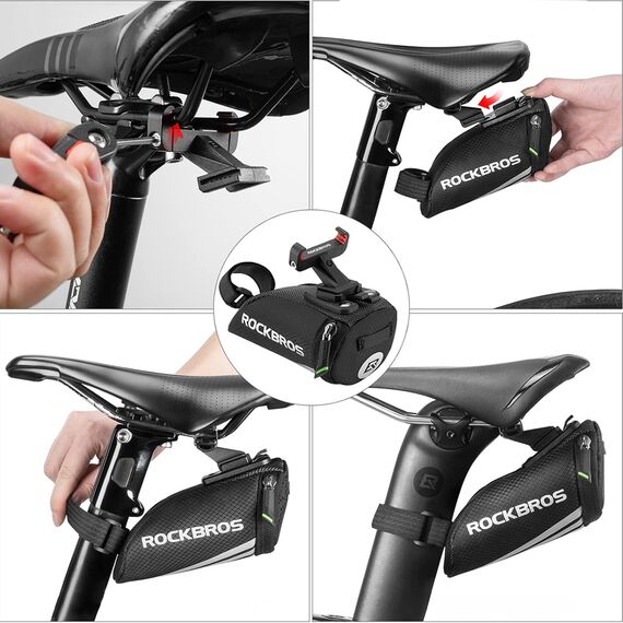 Rockbros C28 bicycle bag under the saddle - black | Techbox