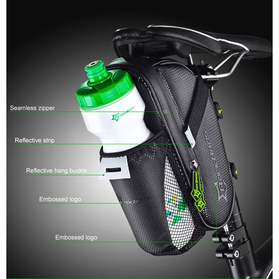 Rockbros C7-1 waterproof bicycle bag with saddle mounting 1.5l - black - Bicycle - Sports & Fitness - Techbox
