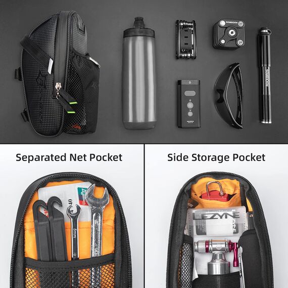 Rockbros C7-1 waterproof bicycle bag with saddle mounting 1.5l - black - Bicycle - Sports & Fitness - Techbox