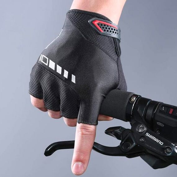 Rockbros S143-BK M cycling gloves with gel inserts - black - Bicycle - Sports & Fitness - Techbox
