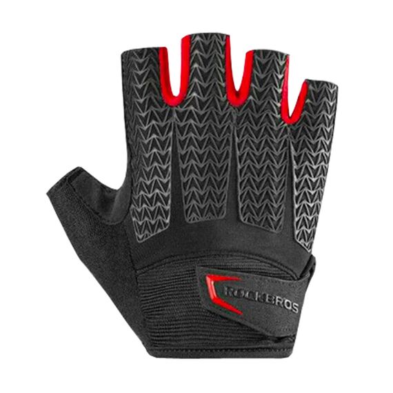 Rockbros S169BR XXL cycling gloves with gel inserts - black and red - Bicycle - Sports & Fitness - Techbox