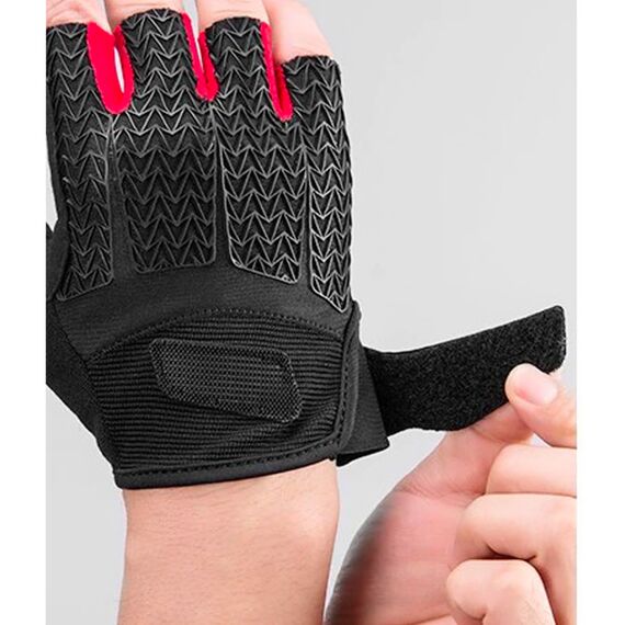 Rockbros S169BR XXL cycling gloves with gel inserts - black and red - Bicycle - Sports & Fitness - Techbox