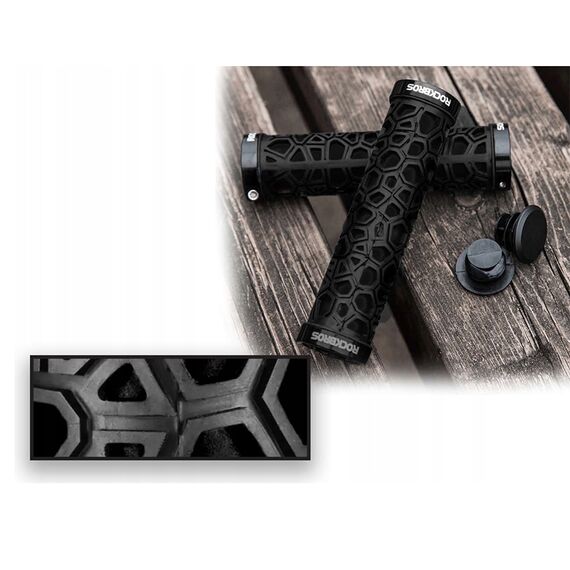 Rockbros 2017-14ABK bicycle grips - black | Techbox