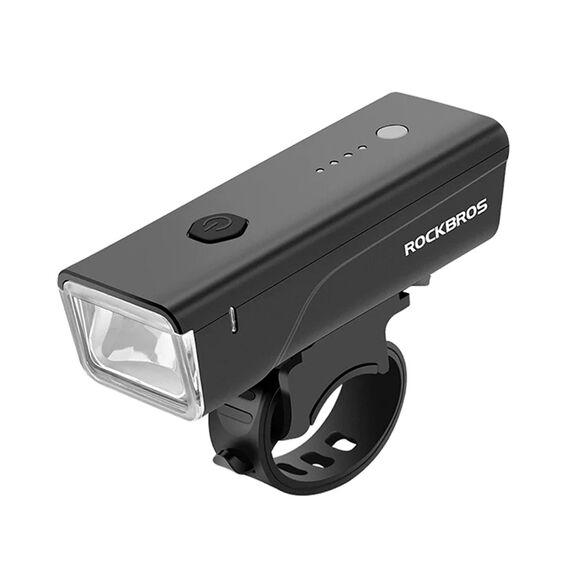 Rockbros 24510003001 front bicycle light 260 lm + USB-C - USB-A cable - black - Bicycle - Sports & Fitness - Techbox