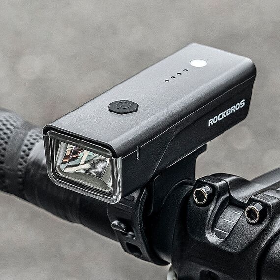 Rockbros 24510003001 front bicycle light 260 lm + USB-C - USB-A cable - black - Bicycle - Sports & Fitness - Techbox