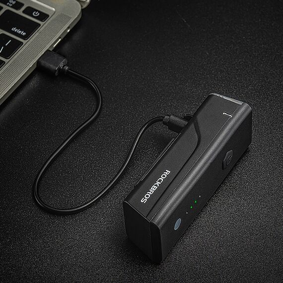 Rockbros 24510003001 front bicycle light 260 lm + USB-C - USB-A cable - black - Bicycle - Sports & Fitness - Techbox