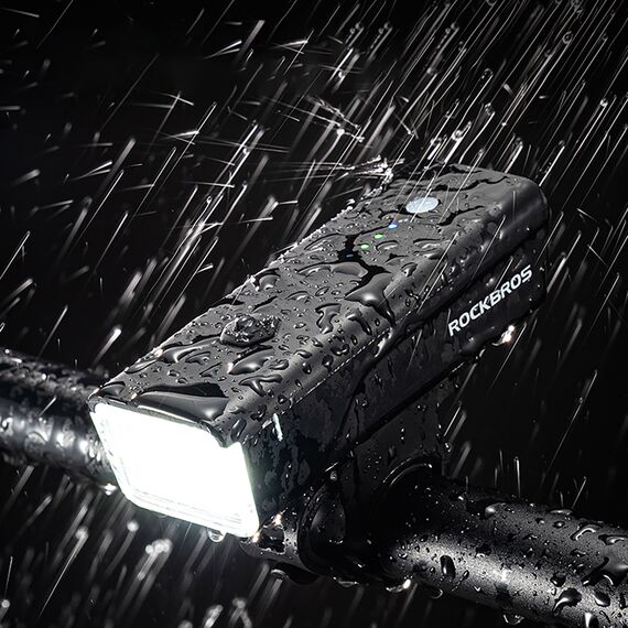 Rockbros 24510003001 front bicycle light 260 lm + USB-C - USB-A cable - black - Bicycle - Sports & Fitness - Techbox