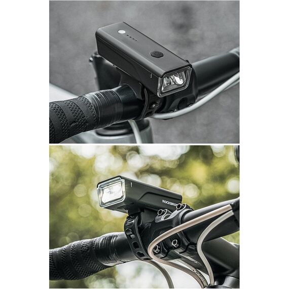 Rockbros 24510003001 front bicycle light 260 lm + USB-C - USB-A cable - black - Bicycle - Sports & Fitness - Techbox