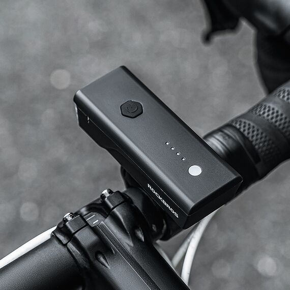 Rockbros 24510003001 front bicycle light 260 lm + USB-C - USB-A cable - black - Bicycle - Sports & Fitness - Techbox