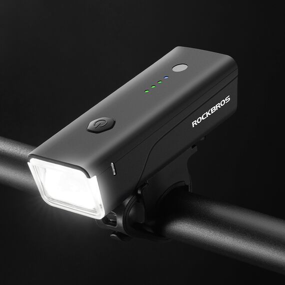 Rockbros 24510003001 front bicycle light 260 lm + USB-C - USB-A cable - black - Bicycle - Sports & Fitness - Techbox