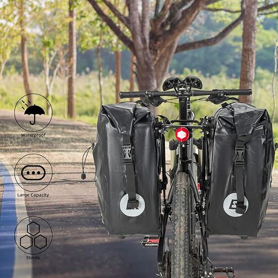 Rockbros 30140022001 waterproof bicycle bag for trunk - black | Techbox