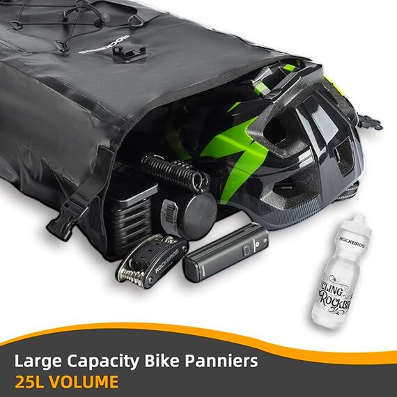 Rockbros 30140022001 waterproof bicycle bag for trunk - black | Techbox