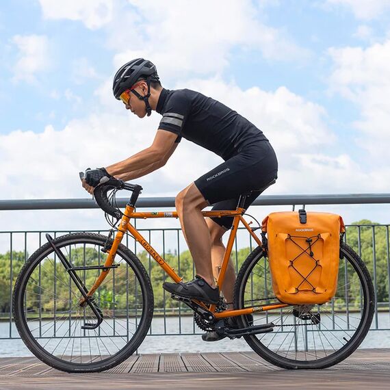 Rockbros 30140022003 waterproof bicycle bag for trunk - orange - Smartphone Holders - Smartphones - Techbox