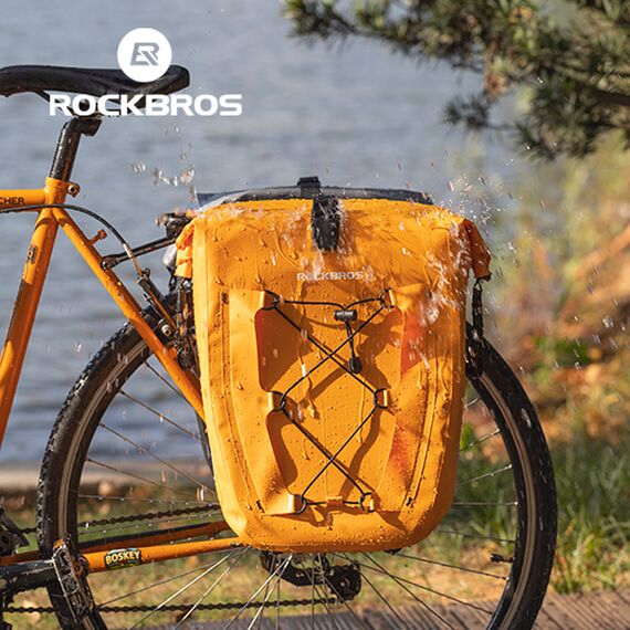 Rockbros 30140022003 waterproof bicycle bag for trunk - orange - Smartphone Holders - Smartphones - Techbox
