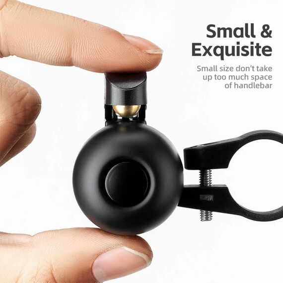 Rockbros 34210007001 bicycle bell for the left side of the handlebar - black | Techbox