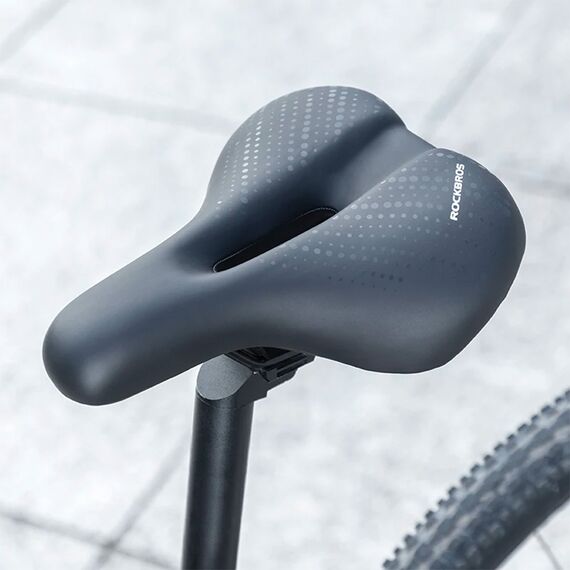 Rockbros 38218916001 MTB bicycle saddle - black | Techbox