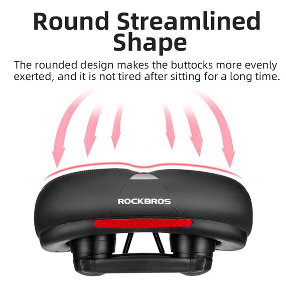 Rockbros AQ-6090B bicycle saddle - black and blue | Techbox