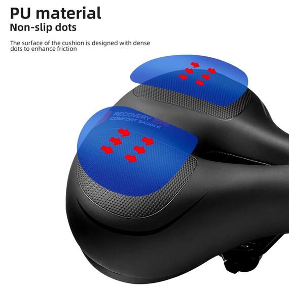 Rockbros AQ-6090B bicycle saddle - black and blue | Techbox