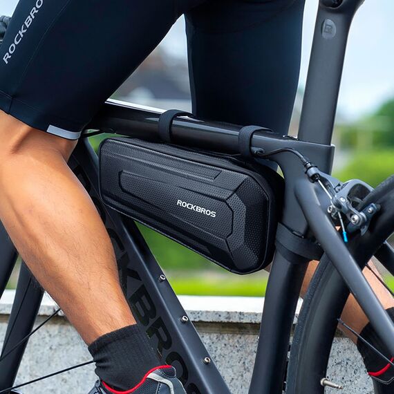 Rockbros B66 waterproof bicycle bag for frame - black | Techbox