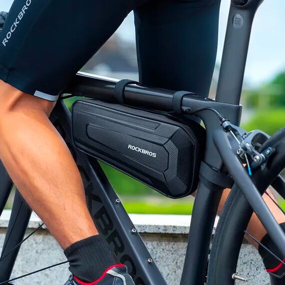 Rockbros B67 waterproof frame bike bag - black | Techbox