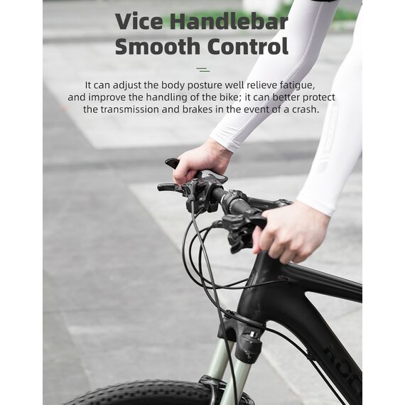 Rockbros BT1007B Bicycle Holder Set with Horns - Black - Bicycle - Sports & Fitness - Techbox