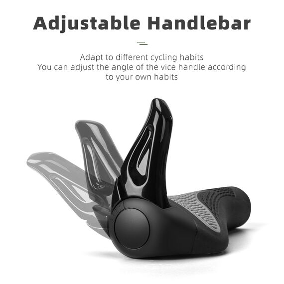Rockbros BT1007B Bicycle Holder Set with Horns - Black - Bicycle - Sports & Fitness - Techbox