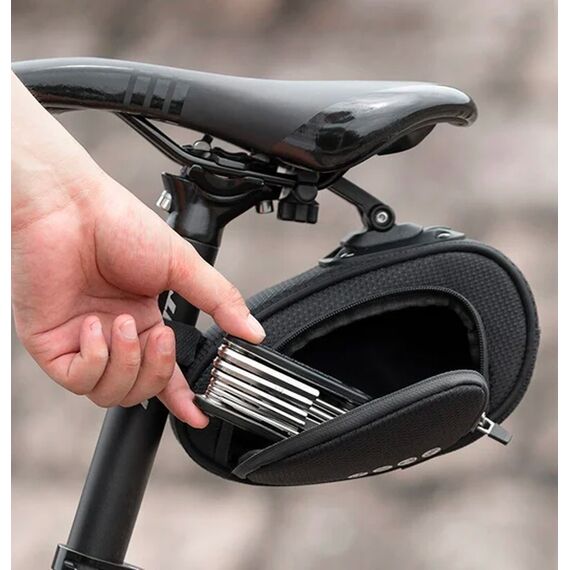 Rockbros C40 bicycle bag under the saddle - black - Bicycle - Sports & Fitness - Techbox