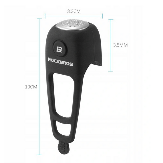 Rockbros CB1709BK electronic bicycle bell - black | Techbox
