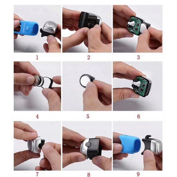 Rockbros CB1709BK electronic bicycle bell - black | Techbox