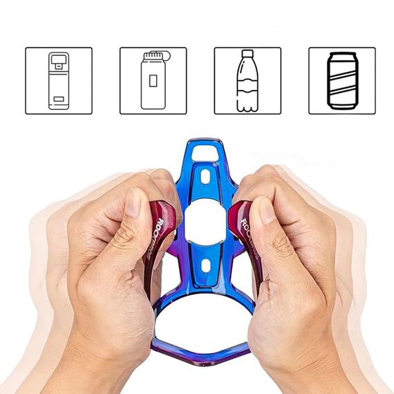 Rockbros FK338 Bike Bottle Holder - Blue and Purple | Techbox