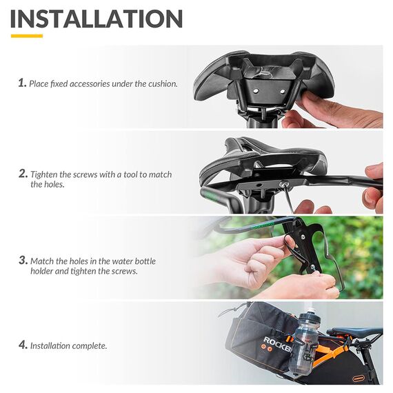 Rockbros Multifunctional Bracket 31210013001 Saddle Bag Stabilizer - Black | Techbox