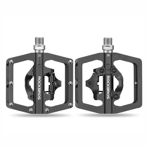 Rockbros PD15-BK Aluminum Alloy Bicycle Pedal Set - Black - Bicycle - Sports & Fitness - Techbox