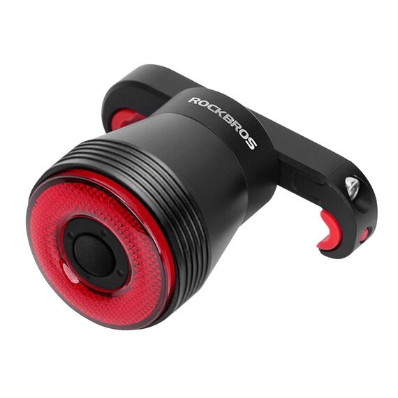 Rockbros Q5 Rear Bike Light with Intelligent Stop System - Black - Bicycle - Sports & Fitness - Techbox