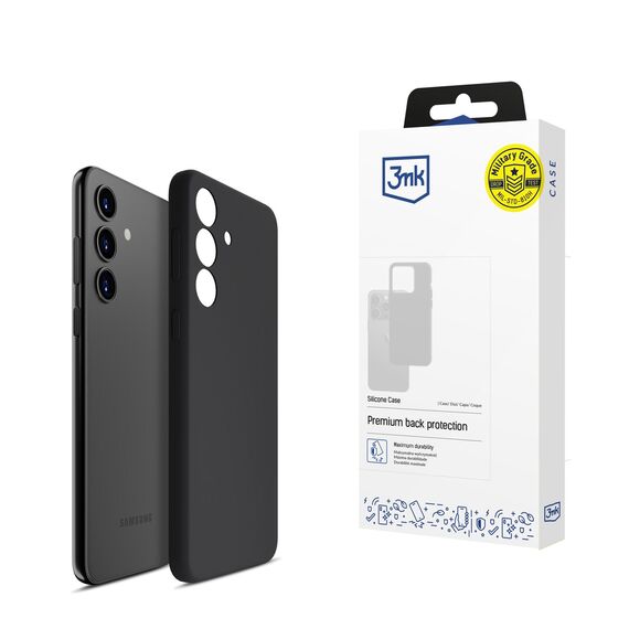 3mk Silicone Case for Samsung Galaxy S24+ - black | Techbox