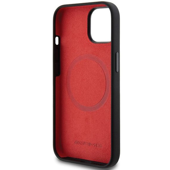 AMG Silicone Large Rhombuses Pattern MagSafe Case for iPhone 15 Plus / 14 Plus - Black | Techbox