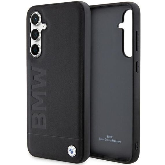 BMW BMHCS23FESLLBK S23 FE S711 black/black Leather Hot Stamp - Samsung Cases - Cases - Techbox