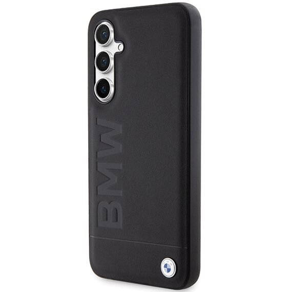 BMW BMHCS23FESLLBK S23 FE S711 black/black Leather Hot Stamp - Samsung Cases - Cases - Techbox