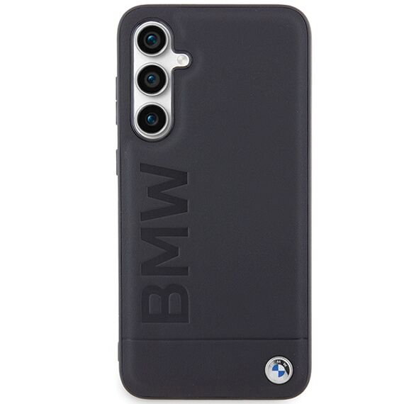 BMW BMHCS23FESLLBK S23 FE S711 black/black Leather Hot Stamp - Samsung Cases - Cases - Techbox