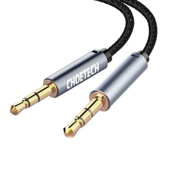 Choetech AUX002 cable mini jack 3.5mm (male) / mini jack 3.5mm (male) 1.2m - black - Cables & Adapters - Cables & Accessories - Techbox